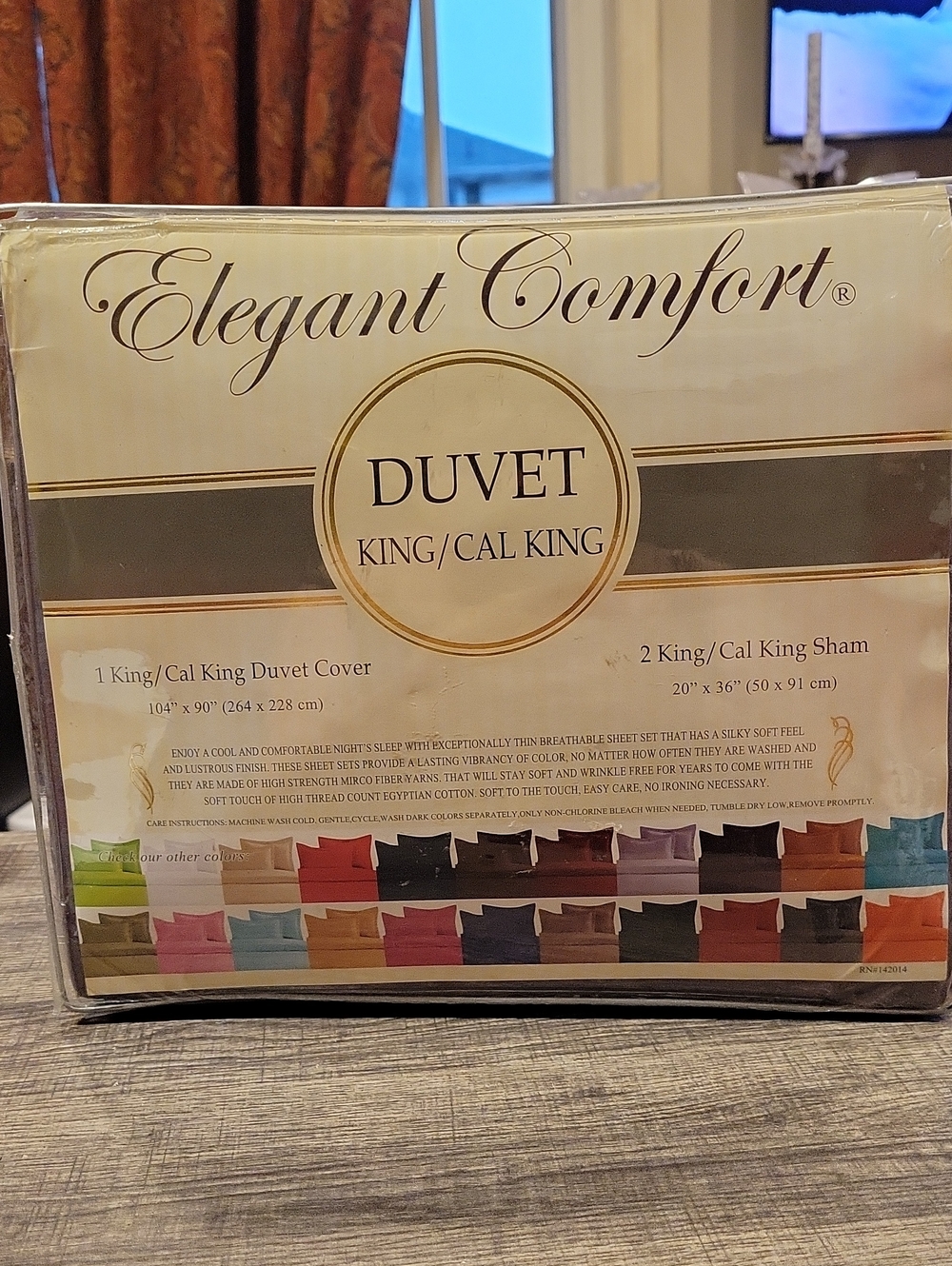 Duvet Set,King / Cal.King / 1500 Thread Count/Egyptian Cotton,NWT